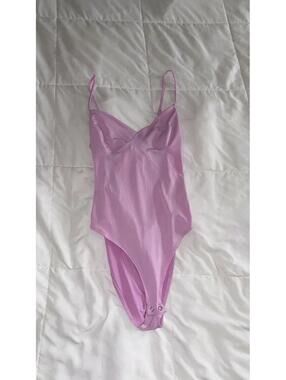 Forever 21 Pink Back Tie Bodysuit